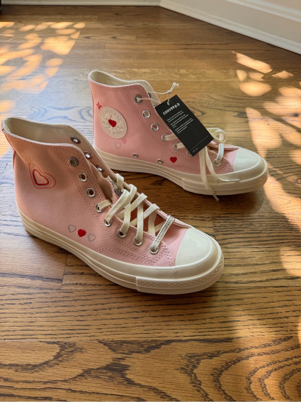 Converse all stars high top Pink Valentines Day chucks